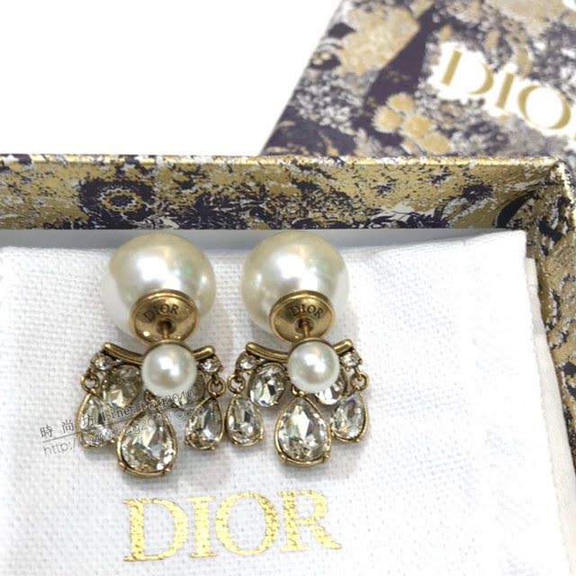 Dior飾品 迪奧經典熱銷款新款魅影水滴雙球耳釘耳環耳飾  zgd1119